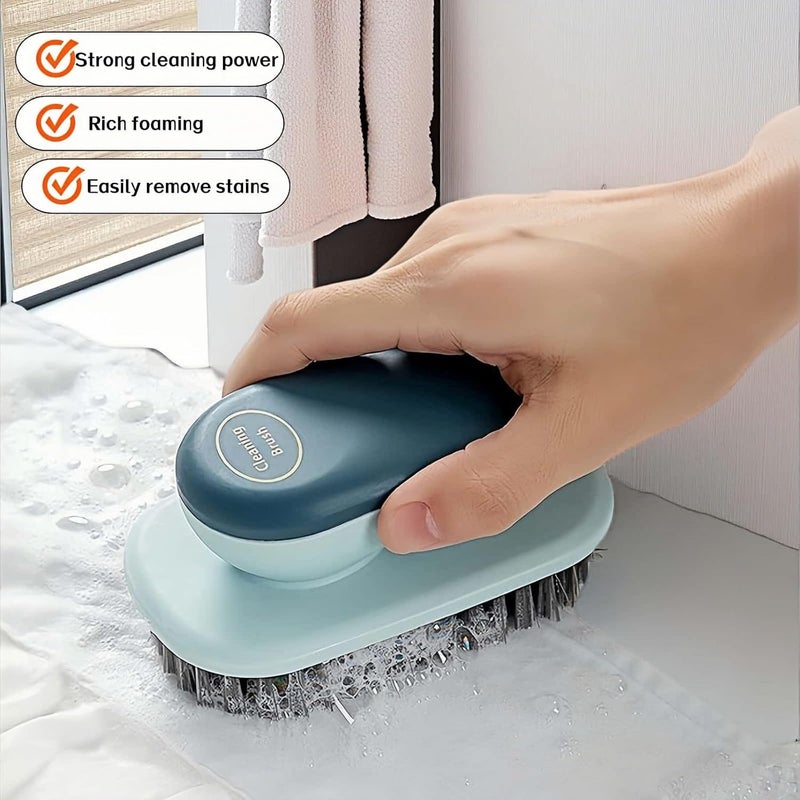 RyanDesign 2-Pack Ergonomic Shoe & Laundry Scrub Brush Set - Stiff Bristle Cleaning Brush for Shoes, Stains, Bathroom, Kitchen, Tile Grout - Non-Slip Grip with Hole for Hanging & Drying - Image 5